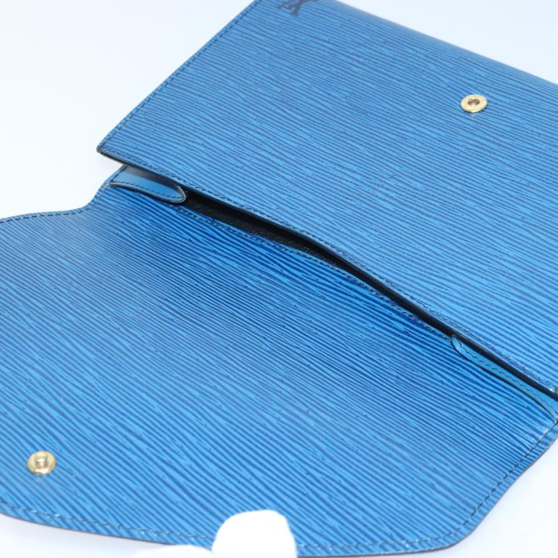 Louis Vuitton Epi Art Deco Clutch Bag Blue M52635  89834 - Image 8