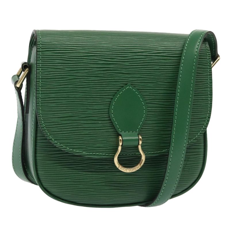 Louis Vuitton Epi Saint Cloud PM Shoulder Bag Green M52214  89835