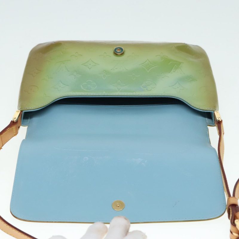 Louis Vuitton Monogram Vernis Thompson Street Bag Baby Blue M91009 Auth 89846 - Image 10