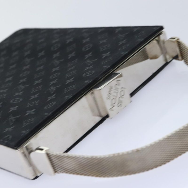 Louis Vuitton Monogram Satin Anju GM Hand Bag Black M92100  89851 - Image 6