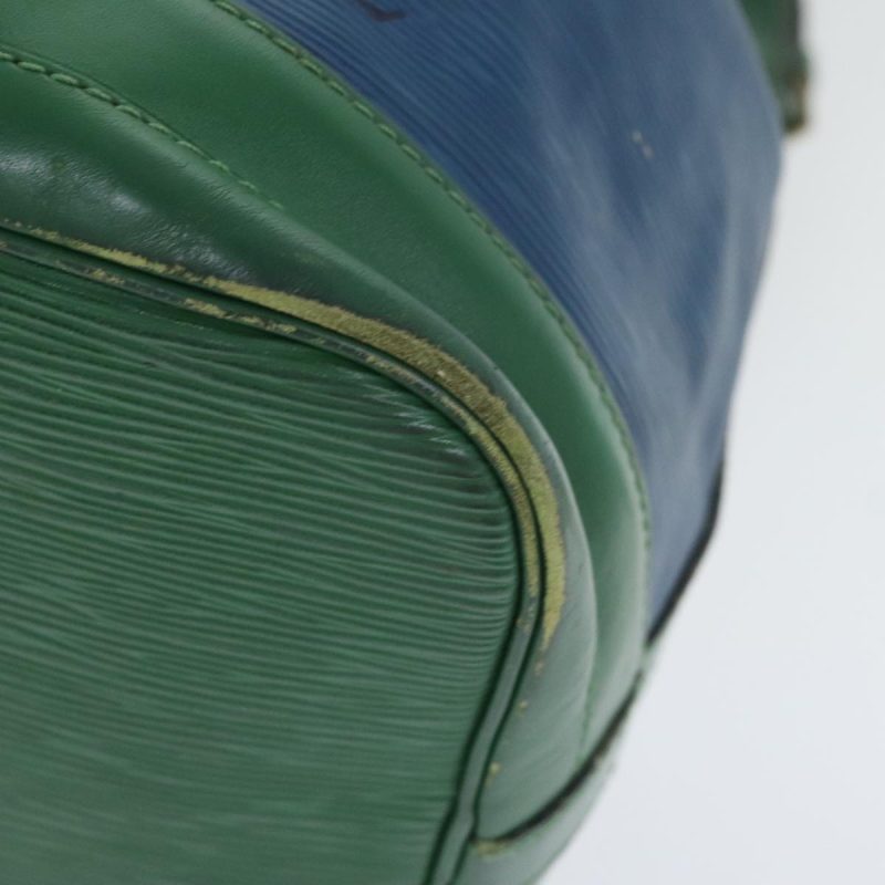 Louis Vuitton Epi Noe Shoulder Bag Bicolor Green Blue M44044  89861 - Image 10