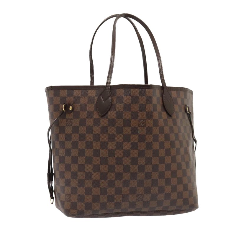 Louis Vuitton Damier Ebene Neverfull MM Tote Bag N51105  89886