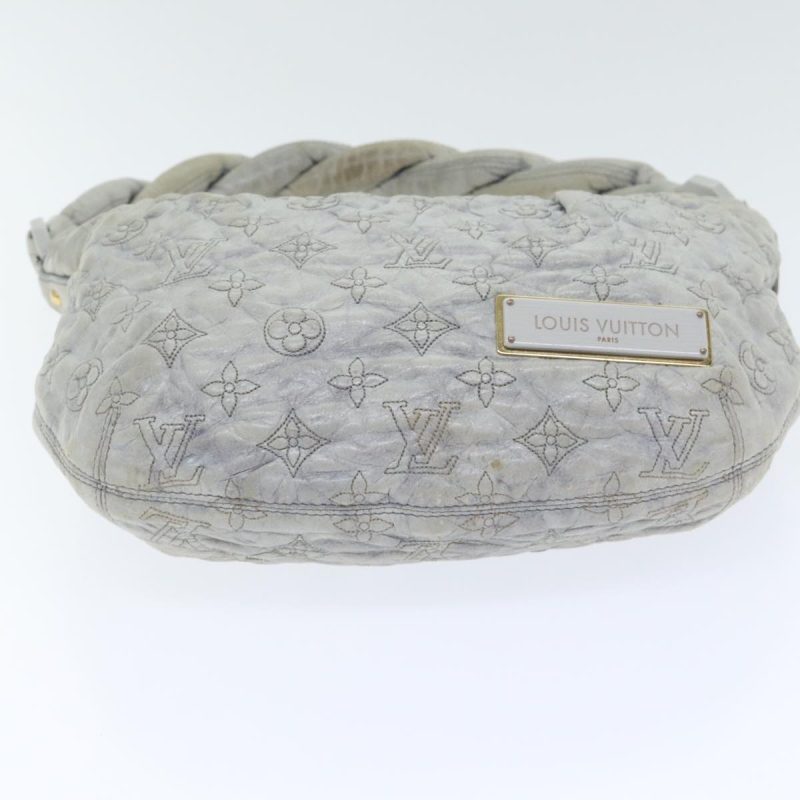 Louis Vuitton Monogram Orump Nimbus PM Hand Bag Leather Gray M95475 Auth 89895 - Image 5