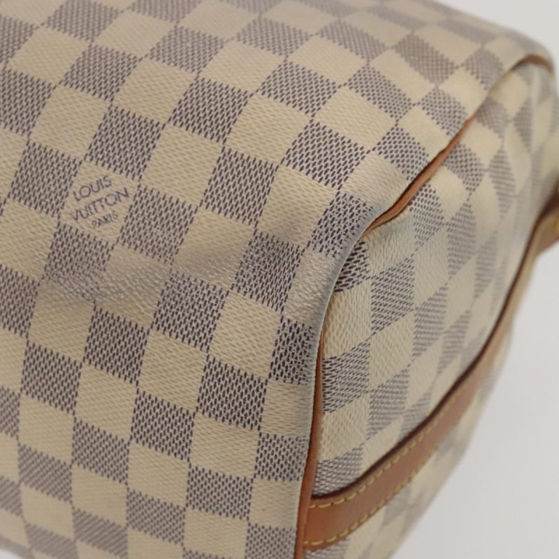 Louis Vuitton Damier Azur Speedy Bandouliere 30 Hand Bag 2way N41052 Auth 89898 - Image 9