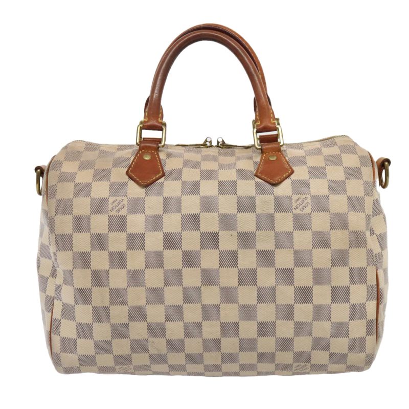 Louis Vuitton Damier Azur Speedy Bandouliere 30 Hand Bag 2way N41052 Auth 89898 - Image 2