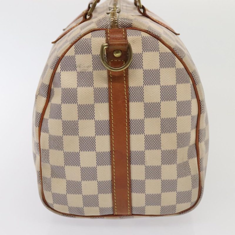 Louis Vuitton Damier Azur Speedy Bandouliere 30 Hand Bag 2way N41052 Auth 89898 - Image 4
