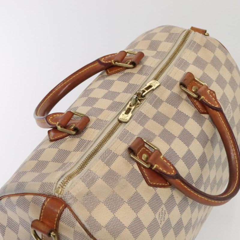 Louis Vuitton Damier Azur Speedy Bandouliere 30 Hand Bag 2way N41052 Auth 89898 - Image 6