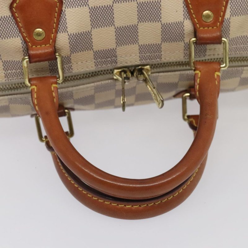 Louis Vuitton Damier Azur Speedy Bandouliere 30 Hand Bag 2way N41052 Auth 89898 - Image 7