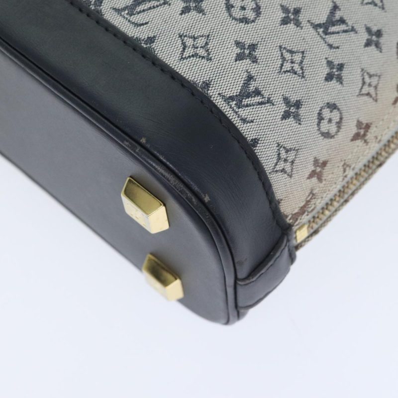 Louis Vuitton Monogram Mini Alma Haut Hand Bag Blue M92202  89900 - Image 9