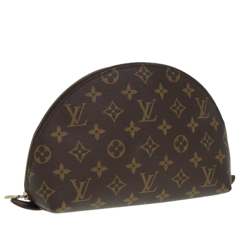 Louis Vuitton Monogram Trousse Demi Ronde Cosmetic Pouch M47520  89922