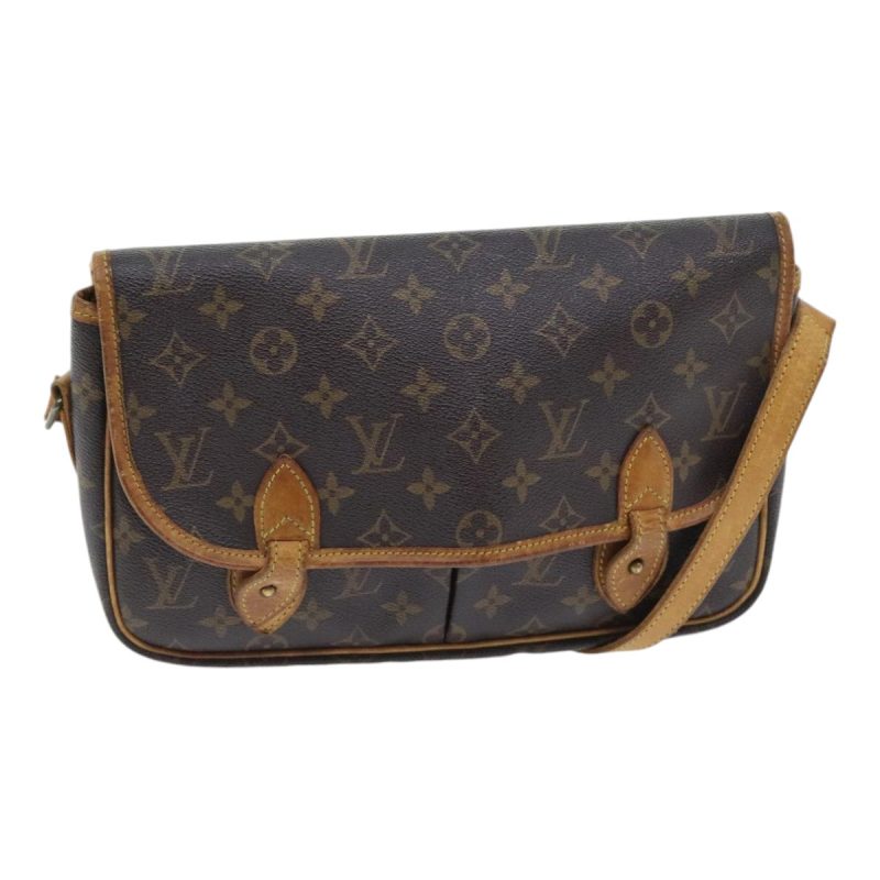 Louis Vuitton Monogram Gibeciere MM Shoulder Bag M42247  89955