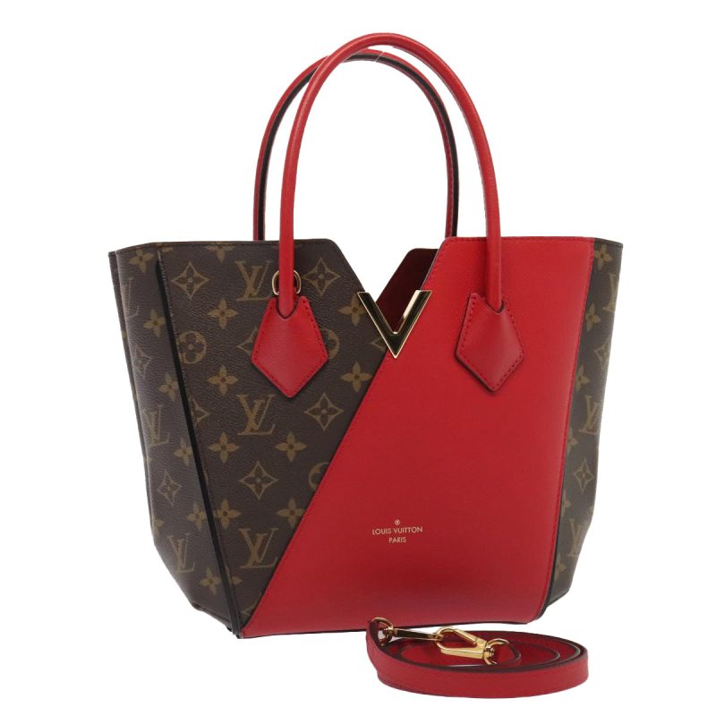 Louis Vuitton Monogram Kimono PM Hand Bag Red M41856  89974SA