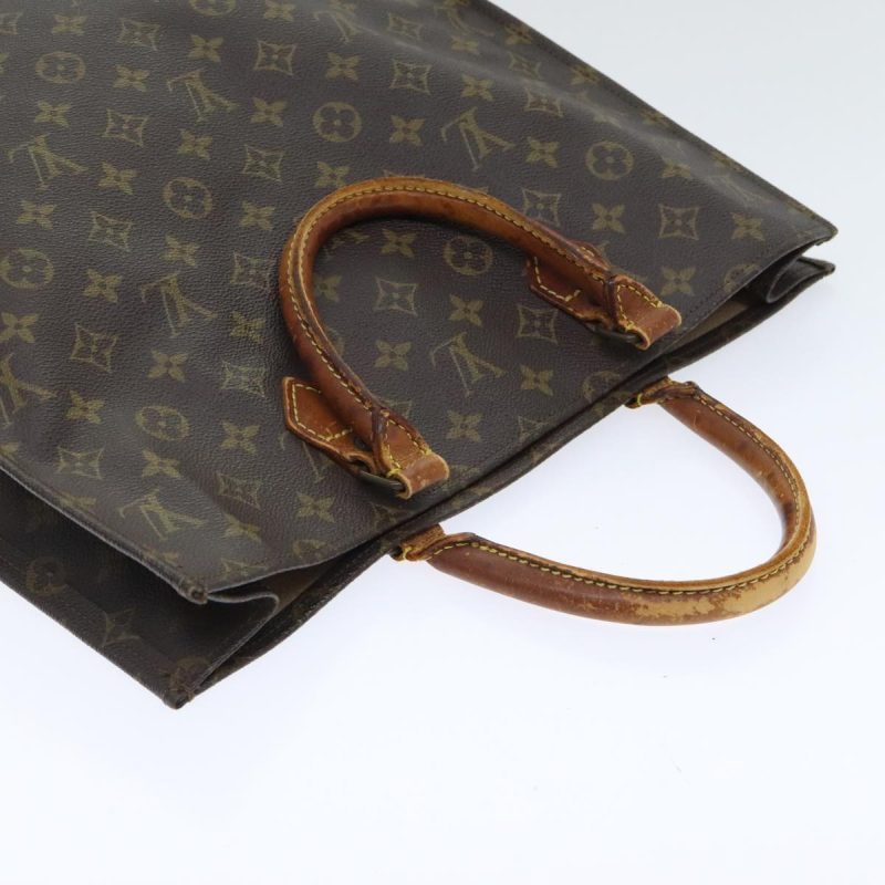 Louis Vuitton Monogram Sac Plat Hand Bag M51140  89983 - Image 6