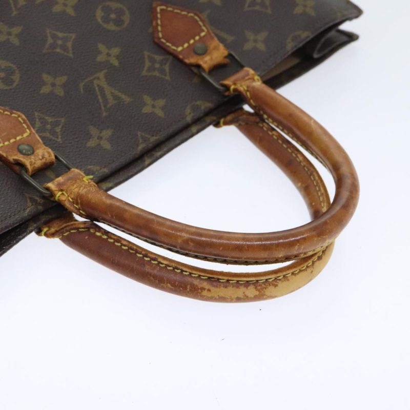 Louis Vuitton Monogram Sac Plat Hand Bag M51140  89983 - Image 7