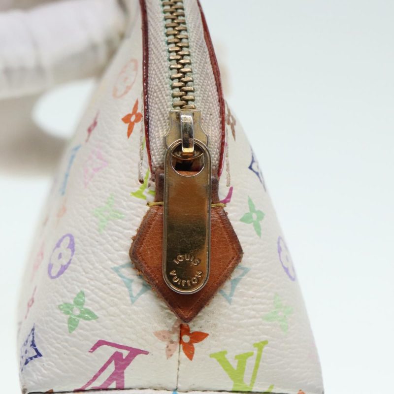 Louis Vuitton Multicolor Pochette Cosmetic PM Pouch White M47354  90006 - Image 9