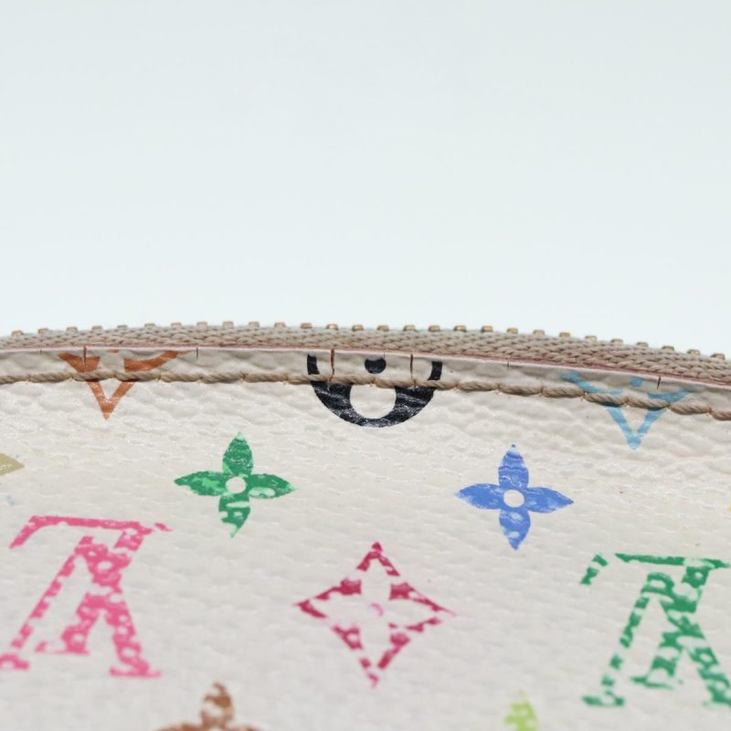 Louis Vuitton Multicolor Pochette Cosmetic PM Pouch White M47354  90006 - Image 3