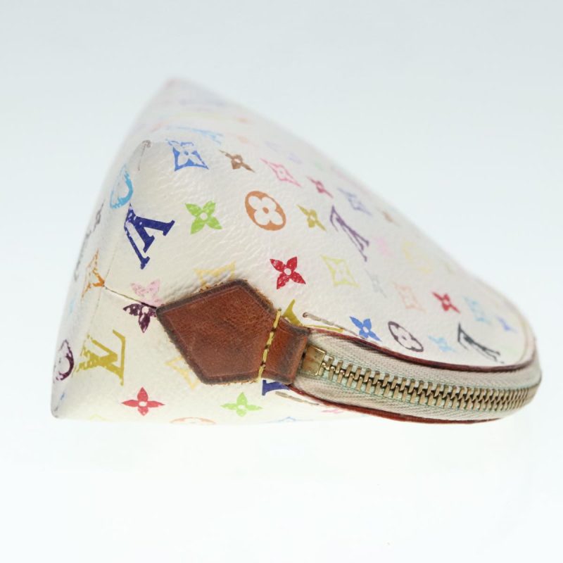 Louis Vuitton Multicolor Pochette Cosmetic PM Pouch White M47354  90006 - Image 4
