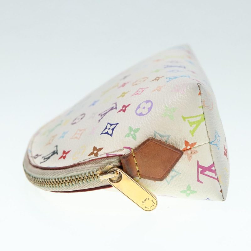 Louis Vuitton Multicolor Pochette Cosmetic PM Pouch White M47354  90006 - Image 5