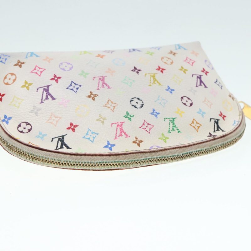 Louis Vuitton Multicolor Pochette Cosmetic PM Pouch White M47354  90006 - Image 6