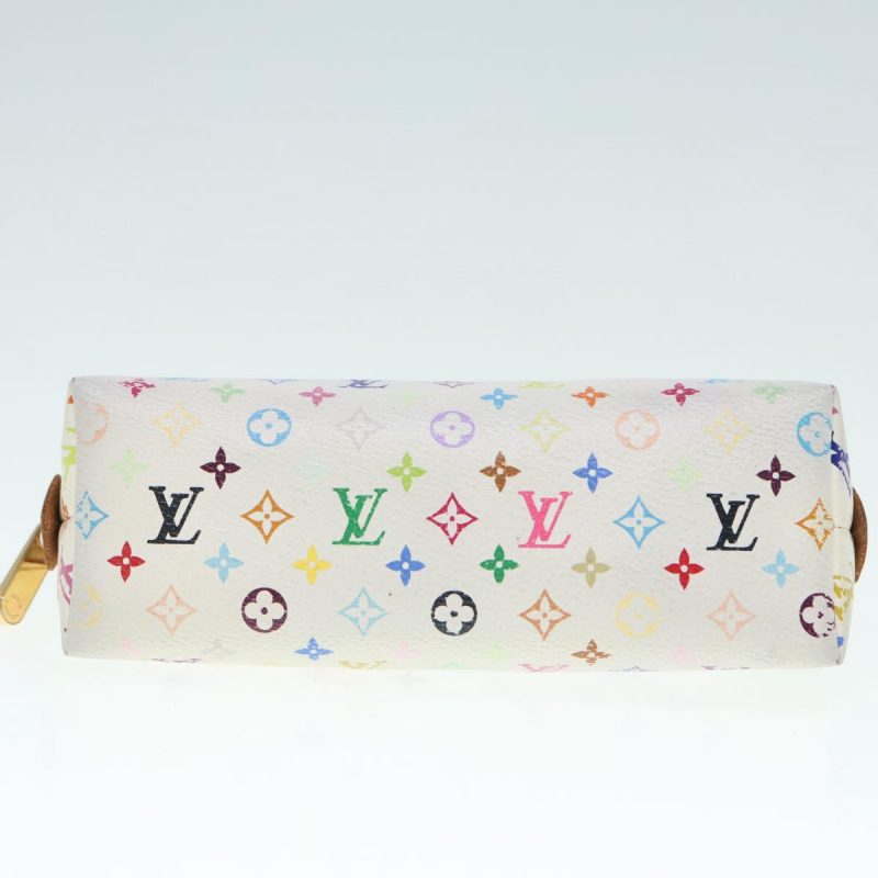 Louis Vuitton Multicolor Pochette Cosmetic PM Pouch White M47354  90006 - Image 7
