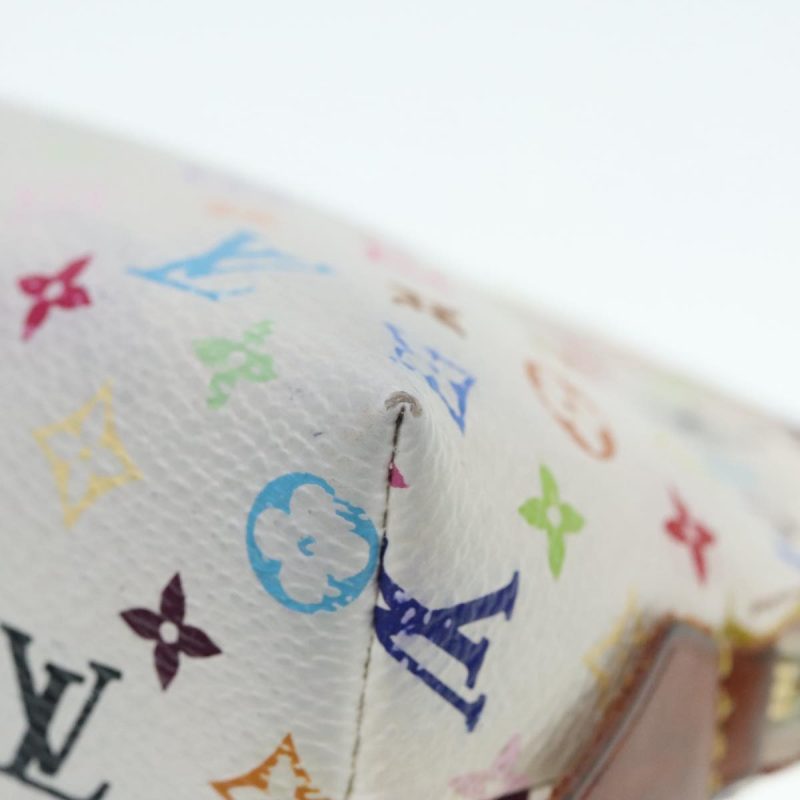 Louis Vuitton Multicolor Pochette Cosmetic PM Pouch White M47354  90006 - Image 8
