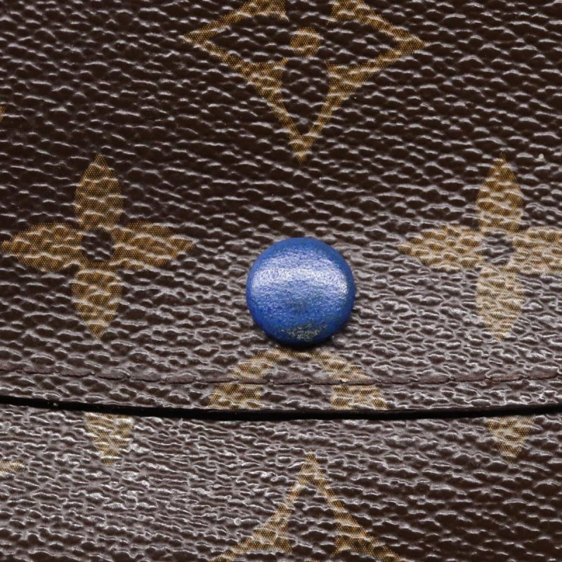 Louis Vuitton Monogram Portefeuille Emily Long Wallet Blue M60138  90035 - Image 8