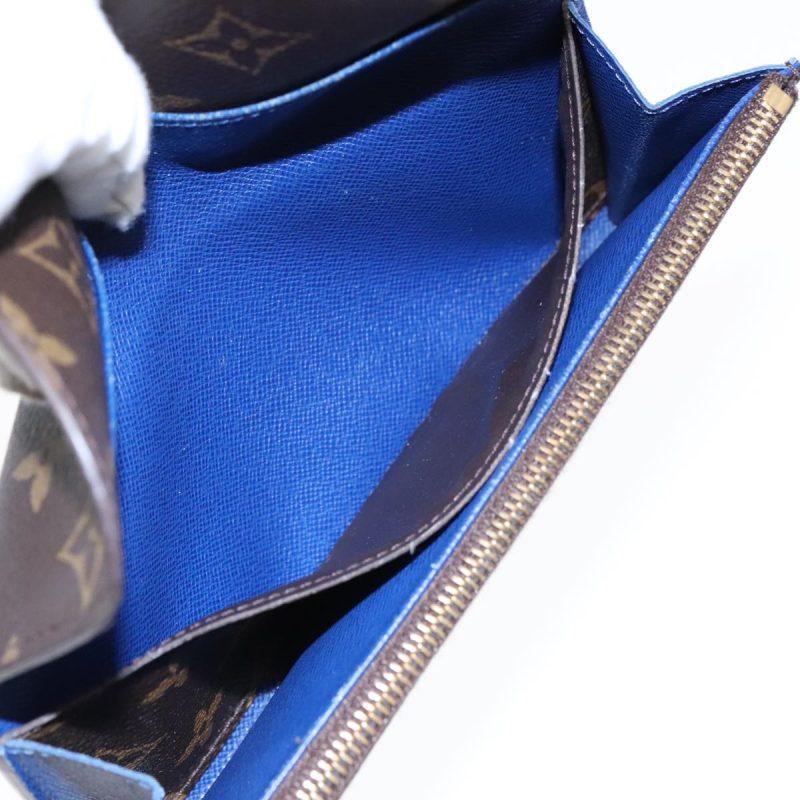 Louis Vuitton Monogram Portefeuille Emily Long Wallet Blue M60138  90035 - Image 10