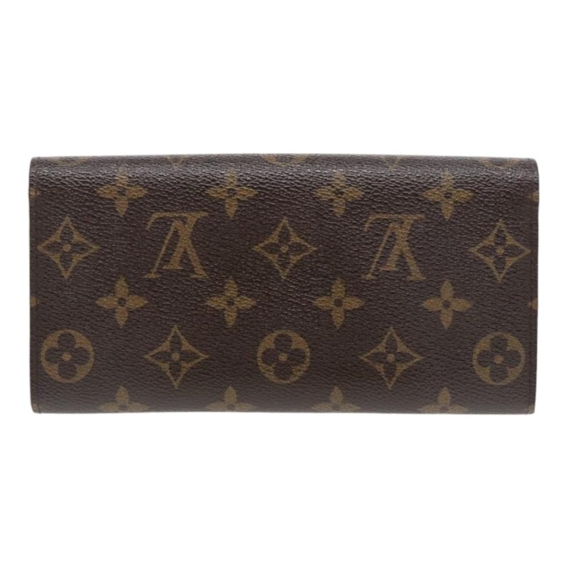 Louis Vuitton Monogram Portefeuille Emily Long Wallet Blue M60138  90035 - Image 2