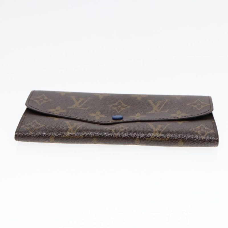 Louis Vuitton Monogram Portefeuille Emily Long Wallet Blue M60138  90035 - Image 6