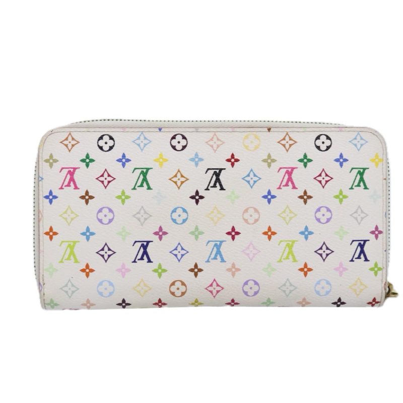 Louis Vuitton Monogram Multicolor Zippy Wallet White M60241  90036 - Image 2