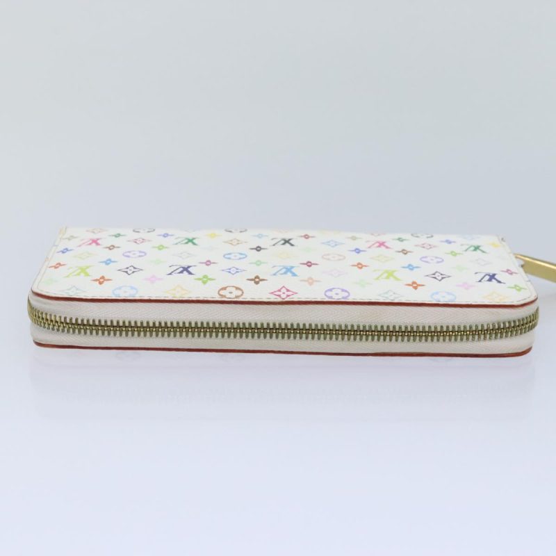 Louis Vuitton Monogram Multicolor Zippy Wallet White M60241  90036 - Image 5