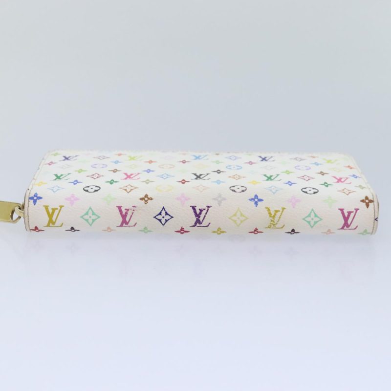 Louis Vuitton Monogram Multicolor Zippy Wallet White M60241  90036 - Image 6