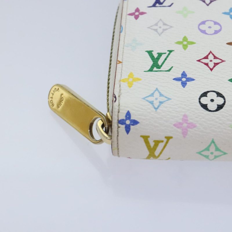 Louis Vuitton Monogram Multicolor Zippy Wallet White M60241  90036 - Image 7