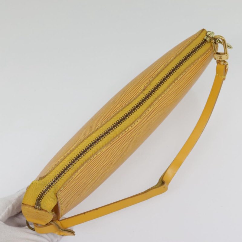 Louis Vuitton Epi Pochette Accessoires Pouch Yellow M52989  90078 - Image 6