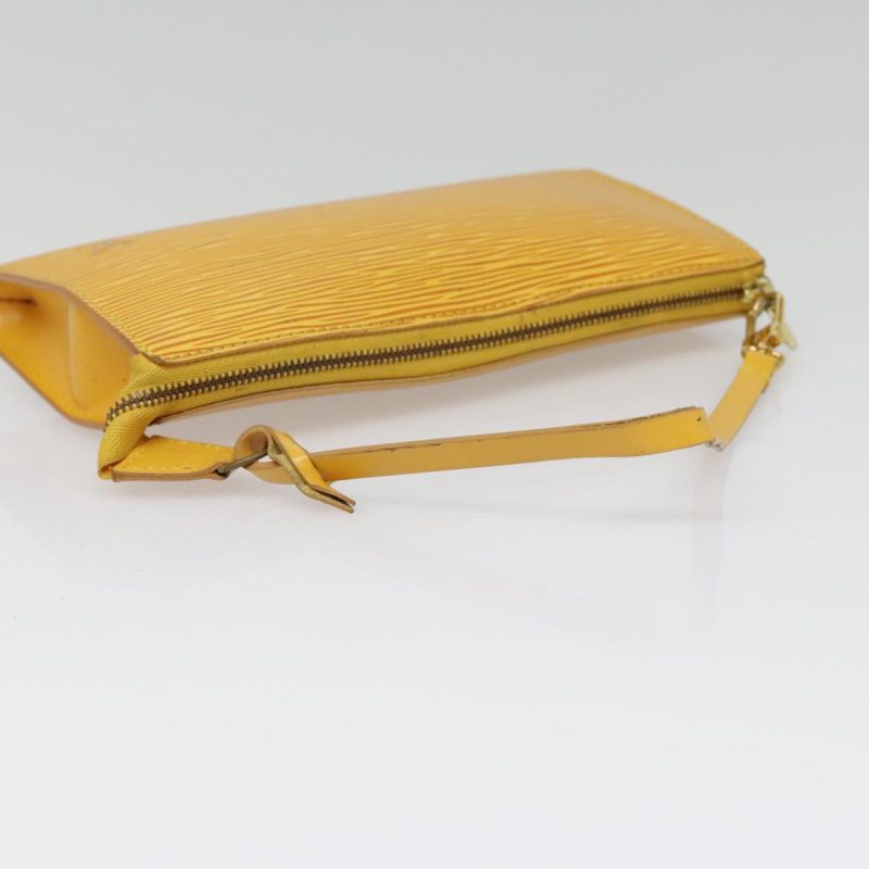 Louis Vuitton Epi Pochette Accessoires Pouch Yellow M52989  90078 - Image 7