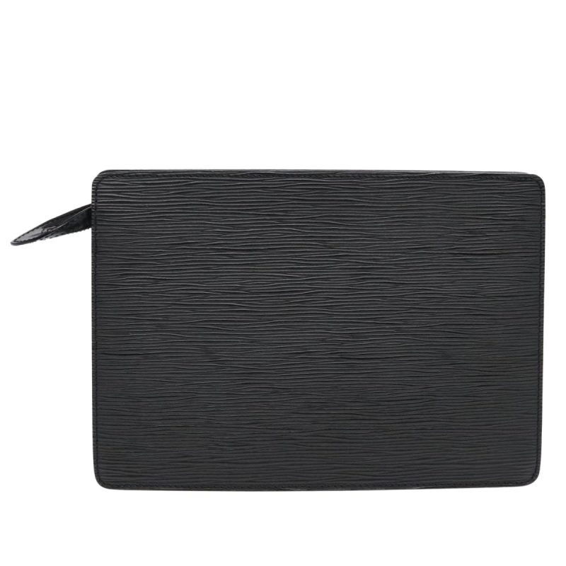 Louis Vuitton Epi Pochette Homme Clutch Bag Black Noir M52522  90086 - Image 2
