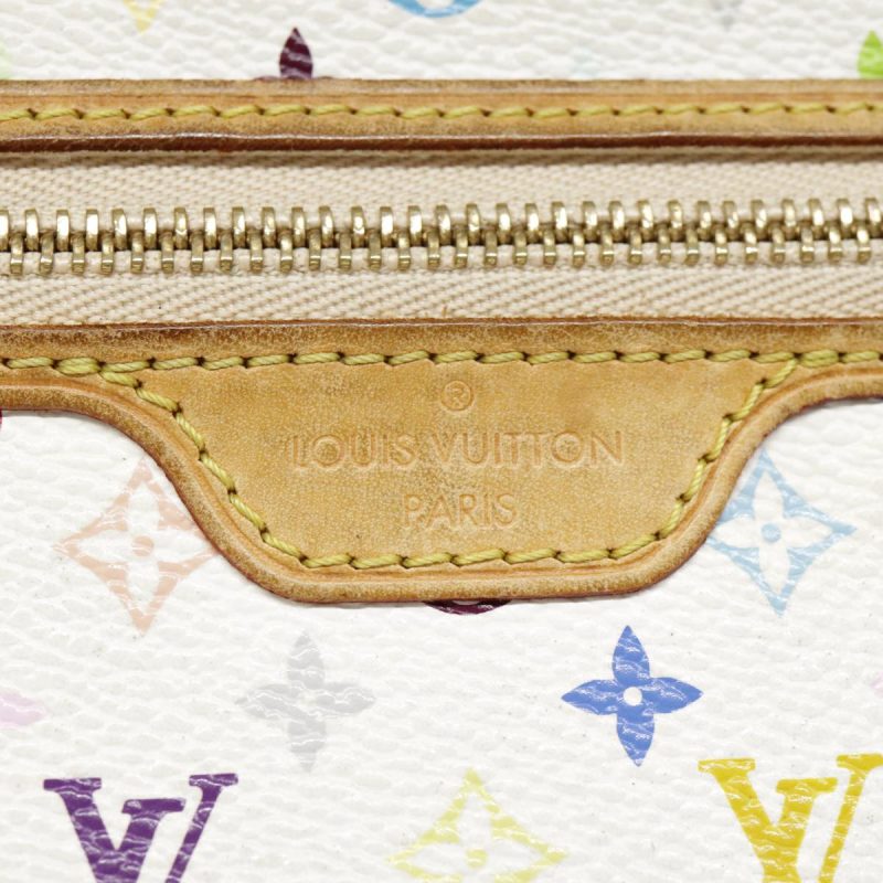 Louis Vuitton Monogram Multicolor Pochette MM Pouch White M60028  90087 - Image 8