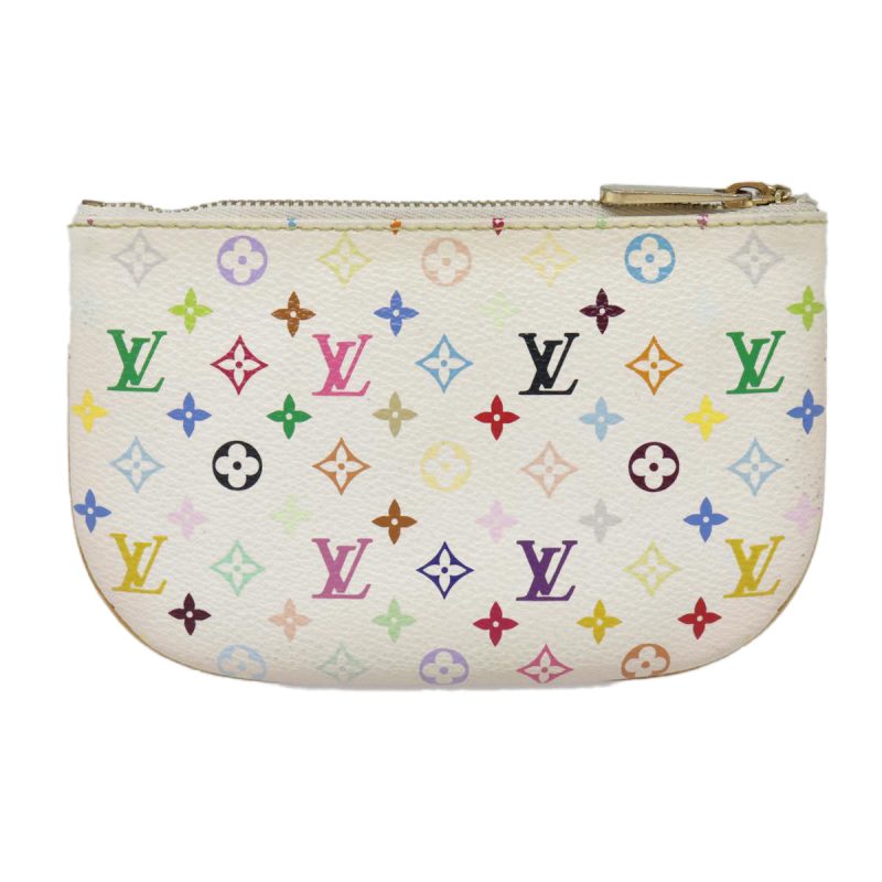 Louis Vuitton Monogram Multicolor Pochette MM Pouch White M60028  90087 - Image 2