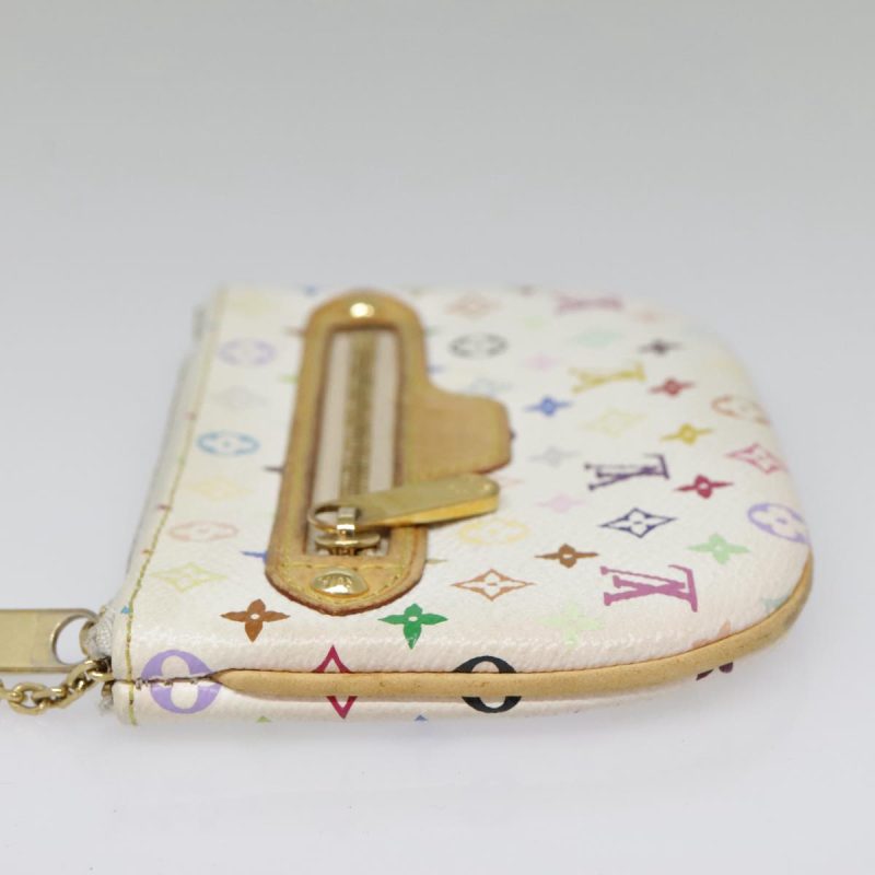 Louis Vuitton Monogram Multicolor Pochette MM Pouch White M60028  90087 - Image 3