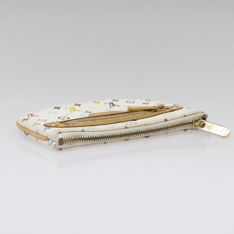 Louis Vuitton Monogram Multicolor Pochette MM Pouch White M60028  90087 - Image 5