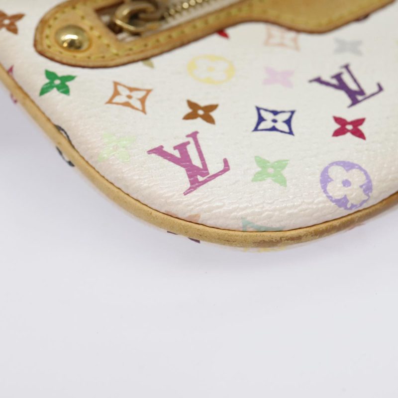 Louis Vuitton Monogram Multicolor Pochette MM Pouch White M60028  90087 - Image 7