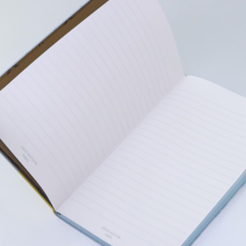 Louis Vuitton Monogram Notebook MM Jane Note Cover Light Blue GI1119 Auth 90088 - Image 10