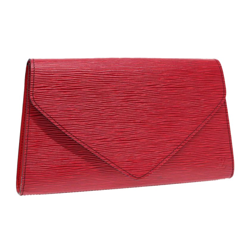 Louis Vuitton Epi Art Deco Clutch Bag Red M52637  90142