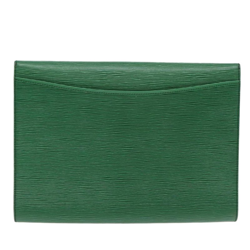 Louis Vuitton Epi Document Case Clutch Bag Green  90149 - Image 2
