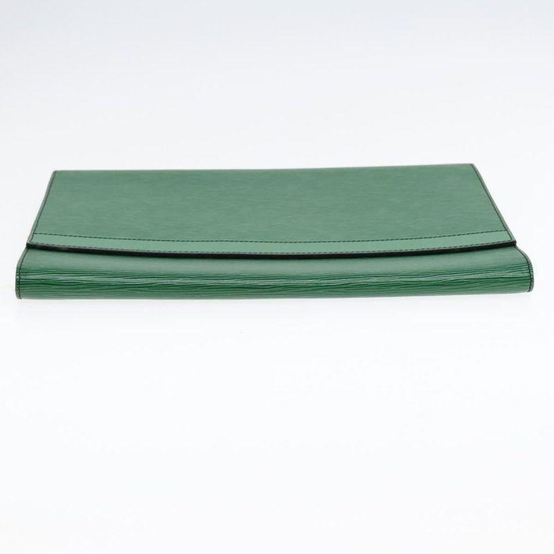 Louis Vuitton Epi Document Case Clutch Bag Green  90149 - Image 6