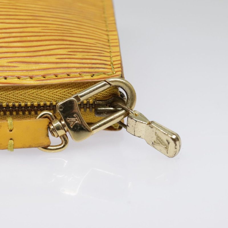 Louis Vuitton Epi Pochette Accessoires Pouch Yellow M52989  90151 - Image 10