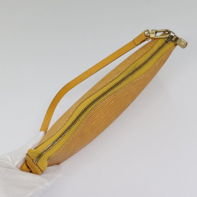 Louis Vuitton Epi Pochette Accessoires Pouch Yellow M52989  90151 - Image 6