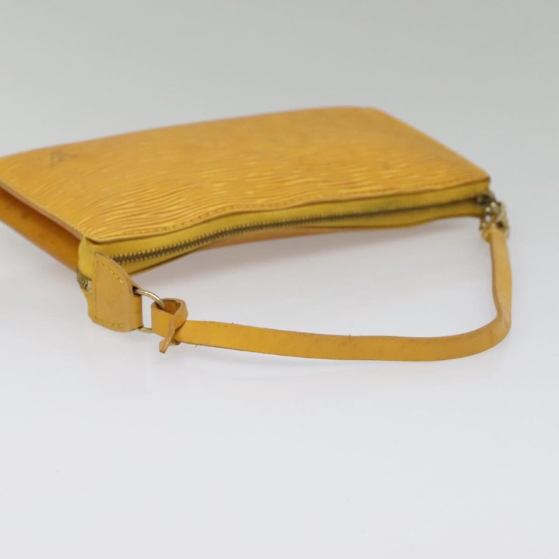 Louis Vuitton Epi Pochette Accessoires Pouch Yellow M52989  90151 - Image 7