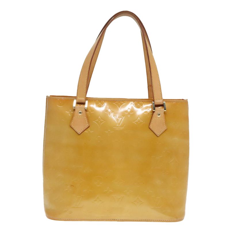 Louis Vuitton Monogram Vernis Houston Hand Bag Beige M91004  90153 - Image 2