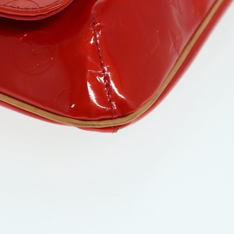 Louis Vuitton Monogram Vernis Thompson Street Shoulder Bag Red M91094 Auth 90155 - Image 9